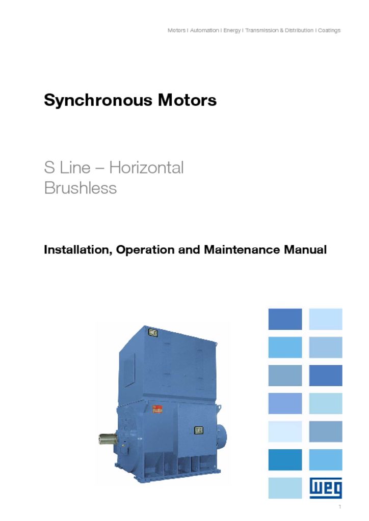 thumbnail of WEG-synchronou-motor-brushless-11866576-manual-english