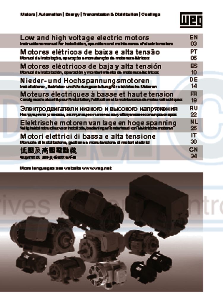 thumbnail of WEG-low-and-high-voltage-electric-motors-instructions-manual-for-installation-operation-and-maintenance-iec-50031142-manual-english-watermark